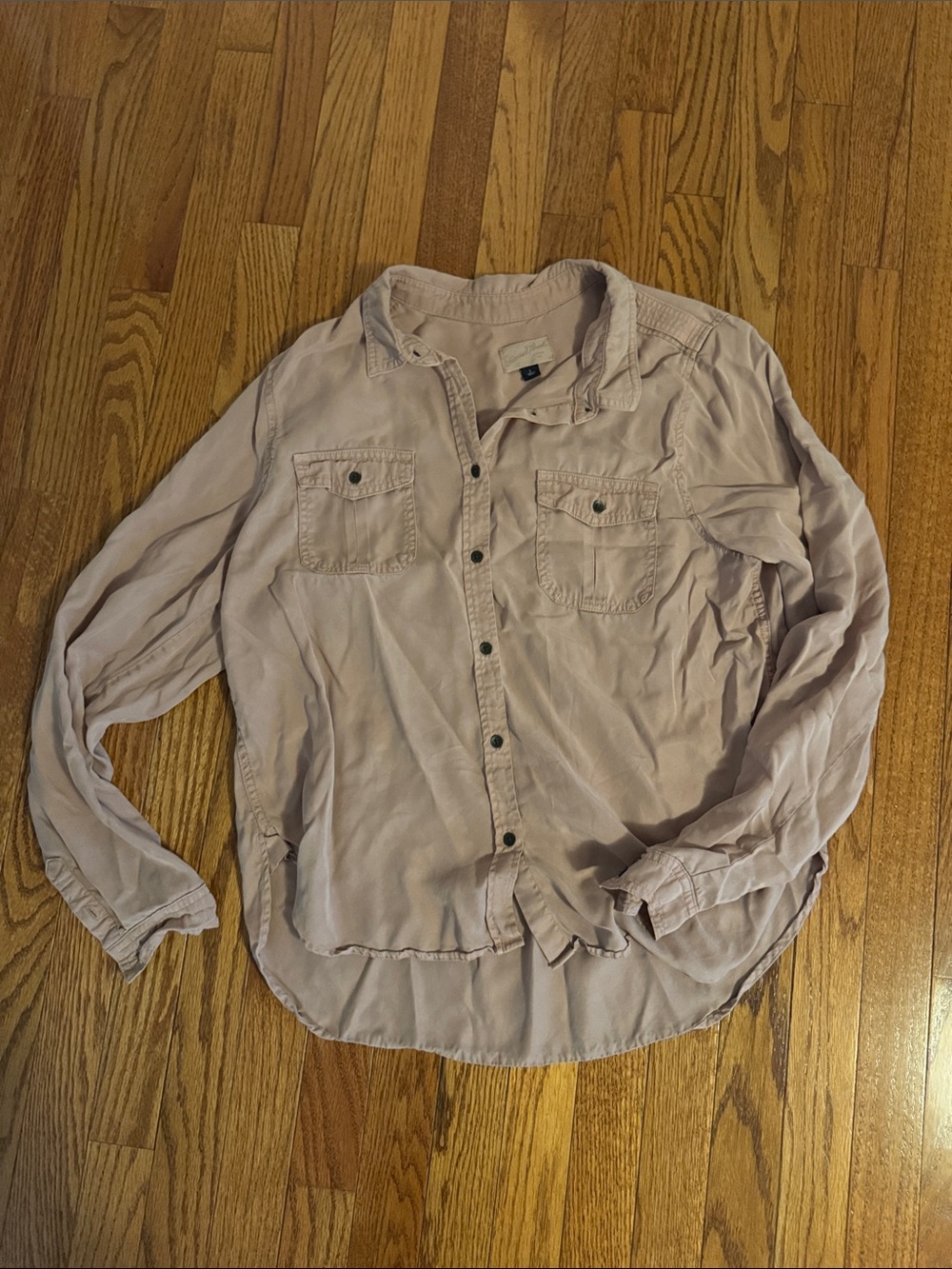 Universal Thread Pale Mauve Button Front Shirt